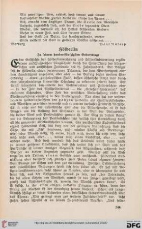 33: Hölderlin : zu seinem hundertfünfzigsten Geburtstage