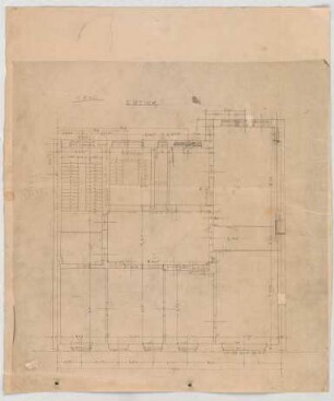 Thiersch, Friedrich von; München, Türkenstr.; Haus Neresheimer - Grundriss 1. OG