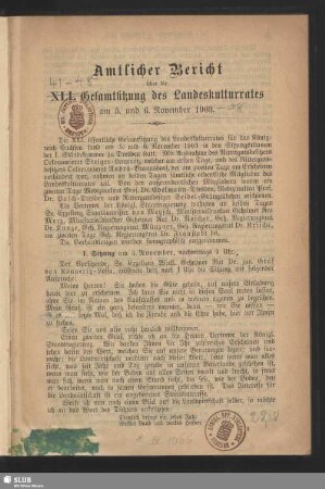 1. Sitzung am 5. November