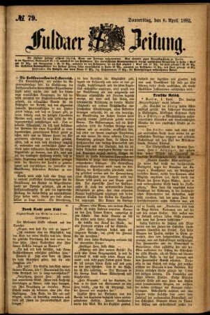 Ausgabe vom Donnerstag, den 06. April 1882.