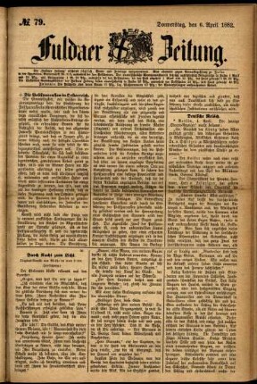 Ausgabe vom Donnerstag, den 06. April 1882.