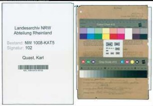 Entnazifizierung Karl Quast , geb. 04.11.1900 (Ingenieur)