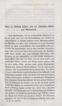 129-165 Ueber die Stellung Luthers und des lutherischen Geistes zum Naturpincip