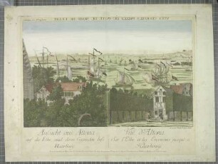 Aussicht aus Altona auf die Elbe, und deren Gegenden biss Haarburg