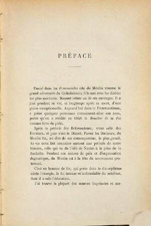 Pierre du Moulin : Essai sur sa vie, sa controverse et sa polémique par Gédéon Gori