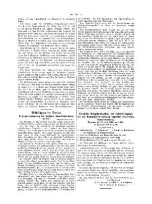 Mitteilungen der Vereine