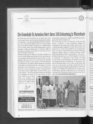 Die Gemeinde St. Antonius feiert ihren 100. Geburtstag in Winterhude