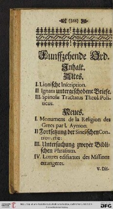 Funffzehende Ord.