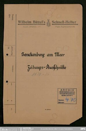 Forschungsstation Senckenberg am Meer in Wilhelmshaven