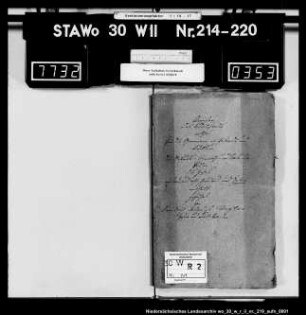Zivilstandsregister Erkerode mit Lucklum