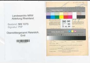 Entnazifizierung Emil Oberwittlergenannt Reiersloh , geb. 26.03.1901 (Gemeindeinspektor)