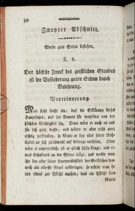 Zweyter Abschnitt. Worin gute Sitten bestehen.