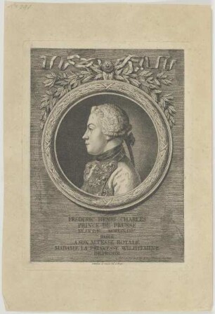 Bildnis des Frederic Henri Charles de Prusse