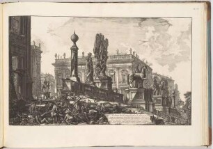 Veduta del Campidoglio di fianco (Seitenansicht des Kapitols), aus der Folge "Vedute di Roma"