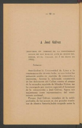 A José Gálvez
