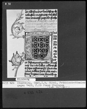 Bibelia sacra — Initiale, Folio 29 recto