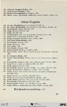Briefmarkensammlung (Nr. 438)
