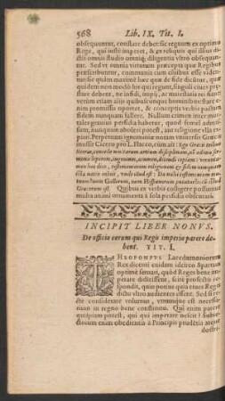 Incipit Liber Nonus.