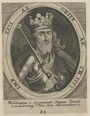 Bildnis von Waldemarus I., König von Dänemark