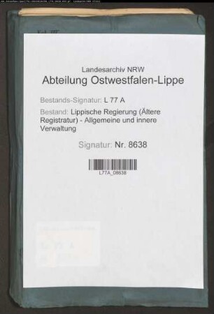 Wege-(Chaussee-)gelderhebung zu Rischenau, Bd. 3