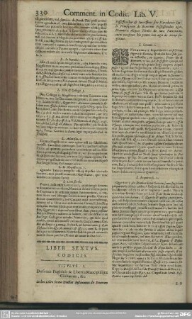 Liber Sextus. Codicis
