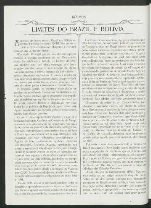 Limites do Brazil e Bolívia