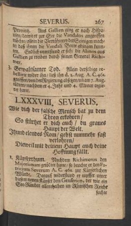 LXXXVIII. Severus.