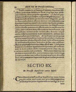 Sectio IIX.