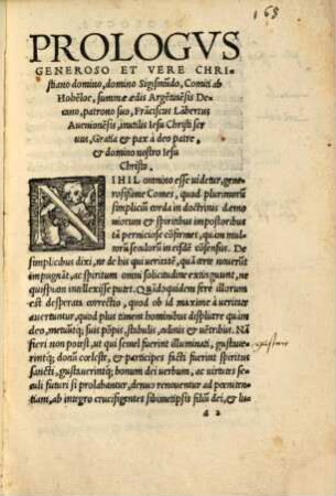 De causis excaecationis multorum saeculorum commentarii