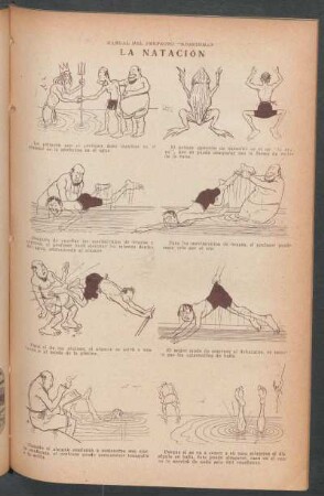 La natación - [Cómic] : Manual del perfecto "sportsman"