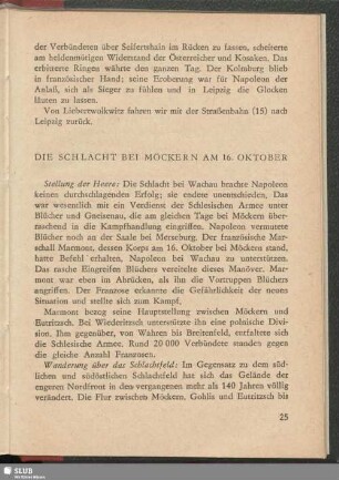 Die Schlacht bei Möckern am 16. Oktober