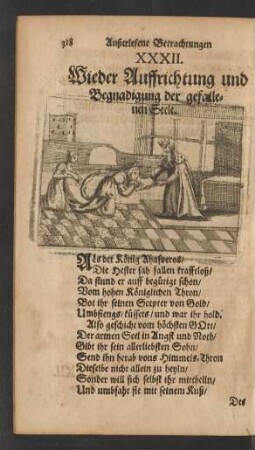 XXXII. Wieder Auffrichtung und Begnadigung der gefallenen Seele.
