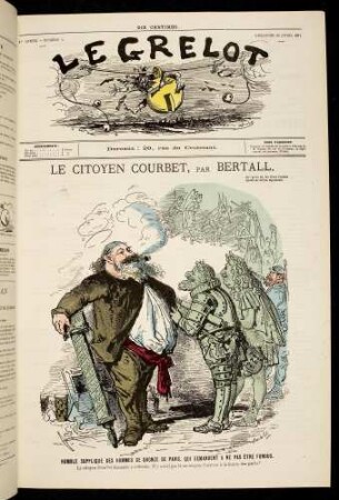 Le citoyen Courbet, par Bertall