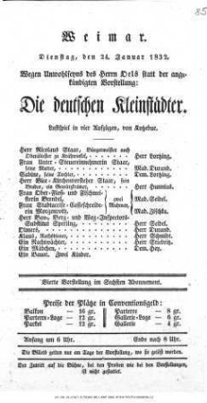Die deutschen Kleinstädter