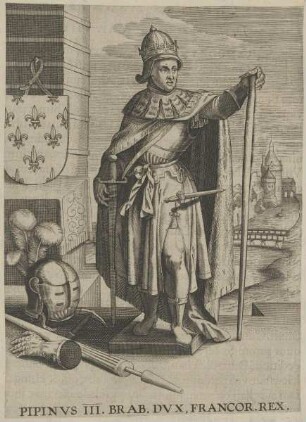 Bildnis von Pipinvs III., König des Fränkischen Reiches