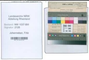 Entnazifizierung Fritz Johenneken , geb. 08.05.1898 (Techn.Kaufmann)