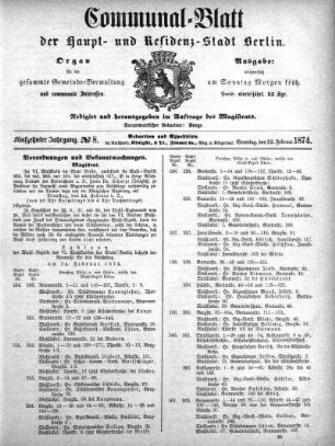 1874,8: No. 8, 22. Februar 1874