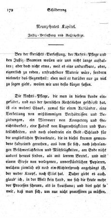 Neunzehntes Kapitel - Justiz-Verfassung und Rechtspflege.