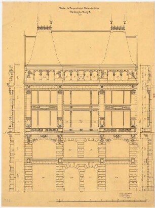 Geschäftshäuser am Werderschen Markt (Werderhäuser), Berlin: Fassadenansicht Haus C
