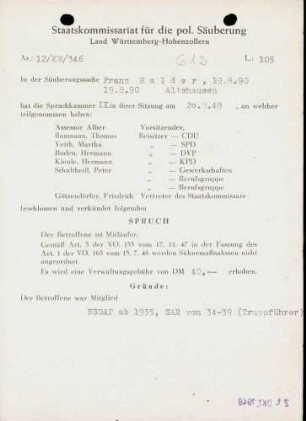Halder, Franz