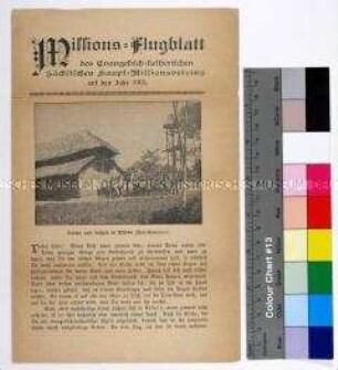 Spendenaufruf des Evangelisch-lutherischen Sächsischen Haupt-Missionsvereins zu Dresden anlässlich Epiphanias zur Unterstützung der Missionshäuser in Indien und Afrika