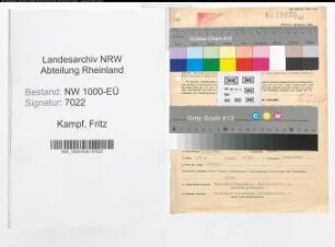 Entnazifizierung Fritz Kampf, geb. 14.11.1893 (Kaufm.Angest.)