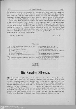 Die Parochie Albernau