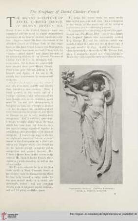 The recent sculpture of Daniel Chester French