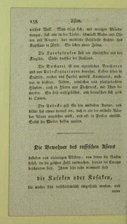 Die Bewohner des russischen Asiens