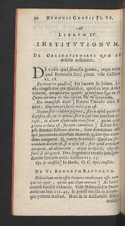 Ad Librum IV. Institutionum.