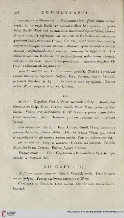 Ad caput II