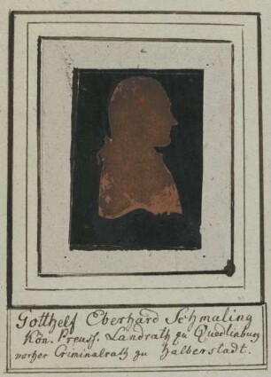 Bildnis des Gotthelf Eberhard Schmaling
