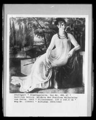 Bildnis der Freifrau Wilhelmine von Cotta
