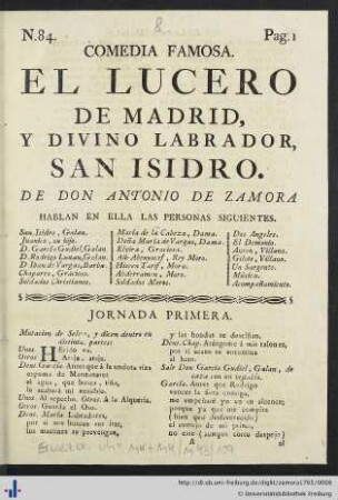 El Lucero De Madrid, Y Divino Labrador, San Isidro.